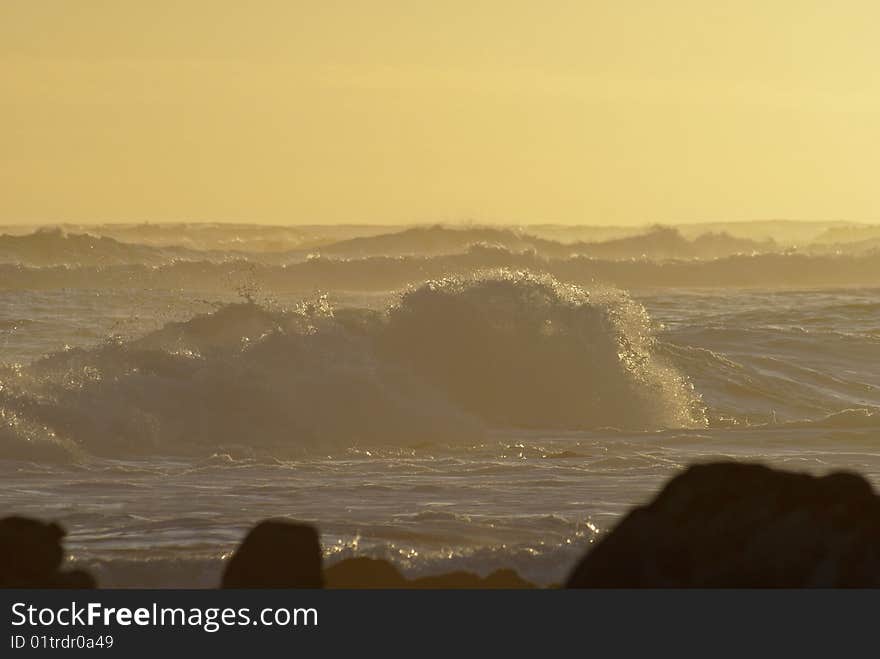 Ocean At Sunset