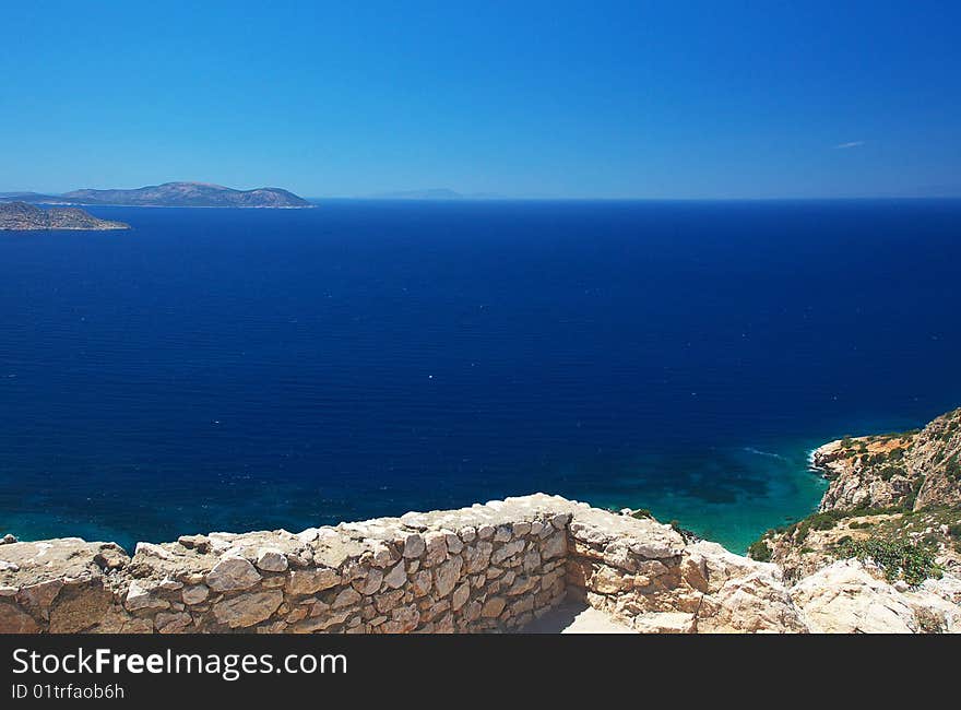 Beautiful view to Aegean sea