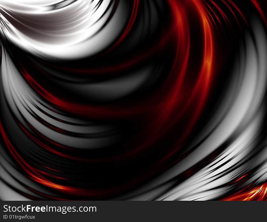 Background from smooth black and red lines