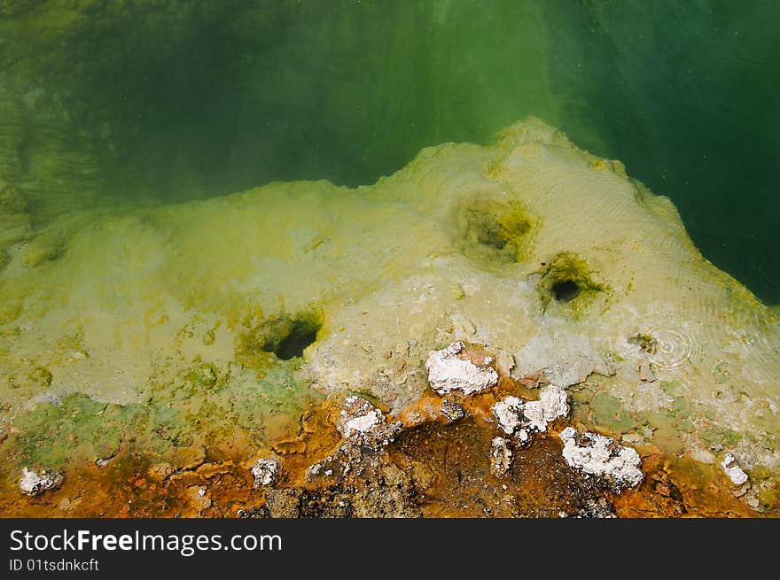 Picture of a geyser in Yellowstone National Park