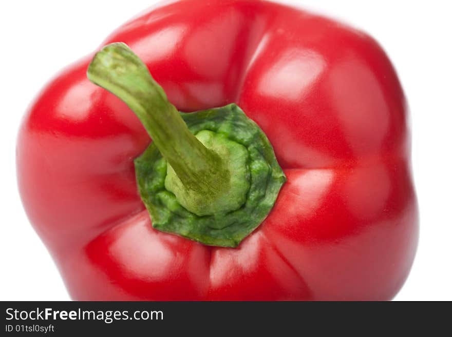 Ripe paprika isolated