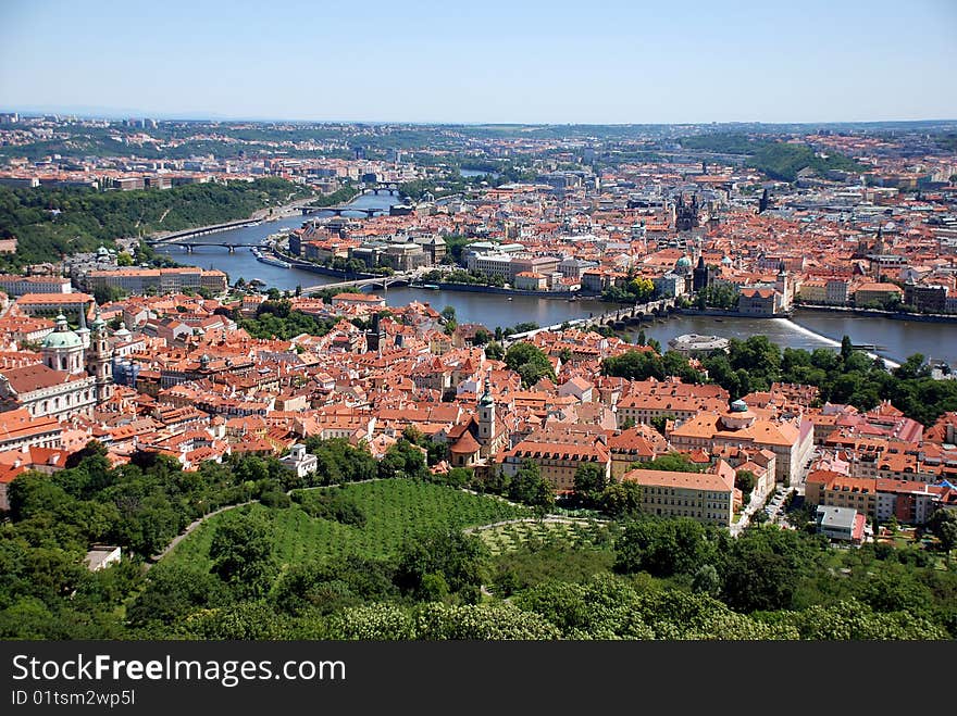 Vltava River In Prague.