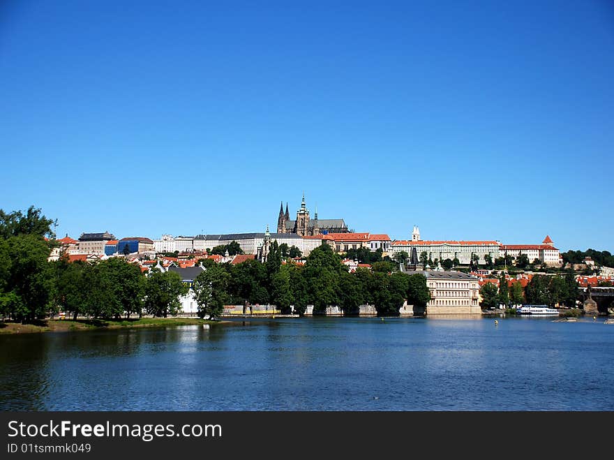 View of Vltava River.