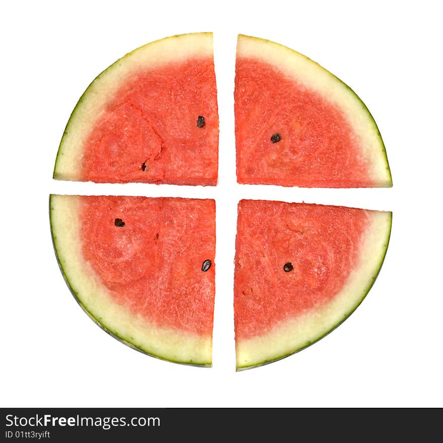 Seedless watermelon slices