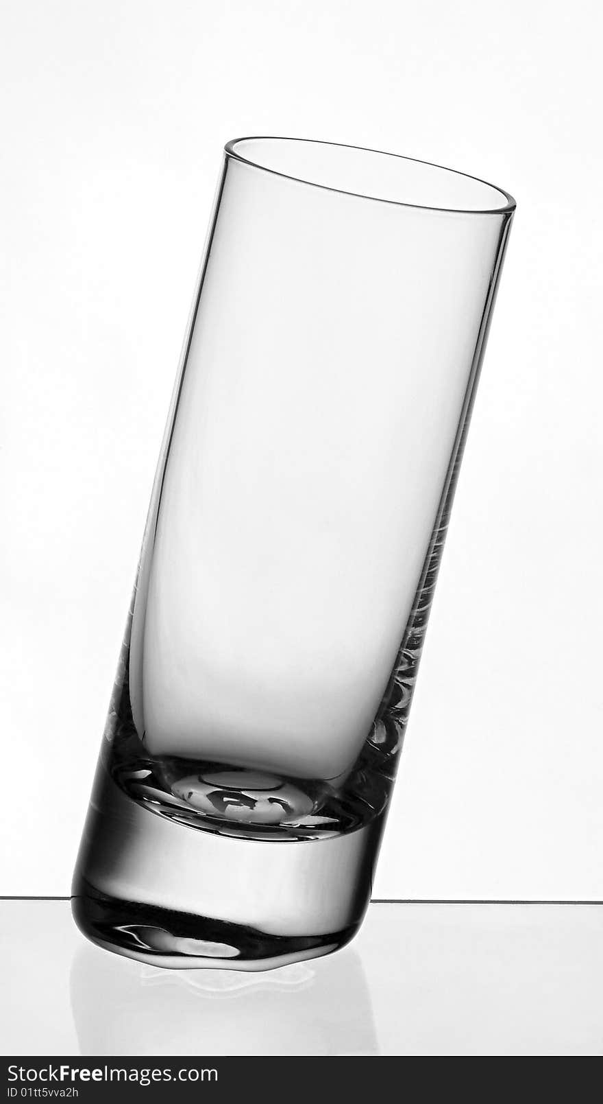 Bar snaps glass isolated clean. Bar snaps glass isolated clean