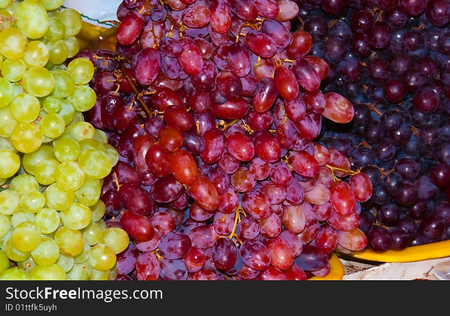 Three Coloured Grapes