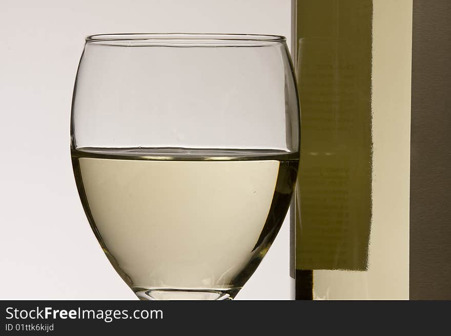 Wine blanc cold color drink