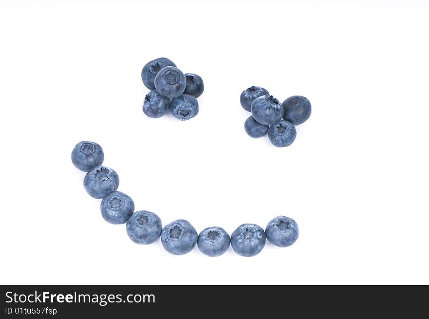 Blueberry Happy Smile, studio shot. Blueberry Happy Smile, studio shot