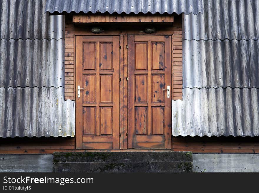 Doors on house