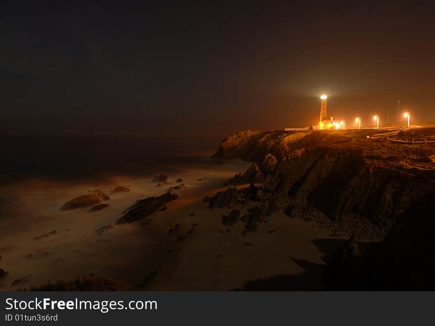 Beautiful view of Sao Pedro de Moel on Silver Coast in Portugal. Beautiful view of Sao Pedro de Moel on Silver Coast in Portugal