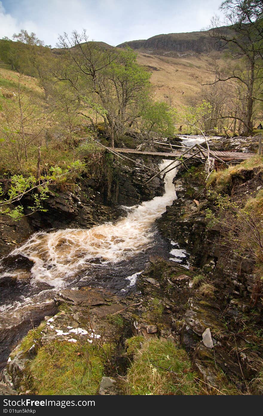 River and trees in scotland