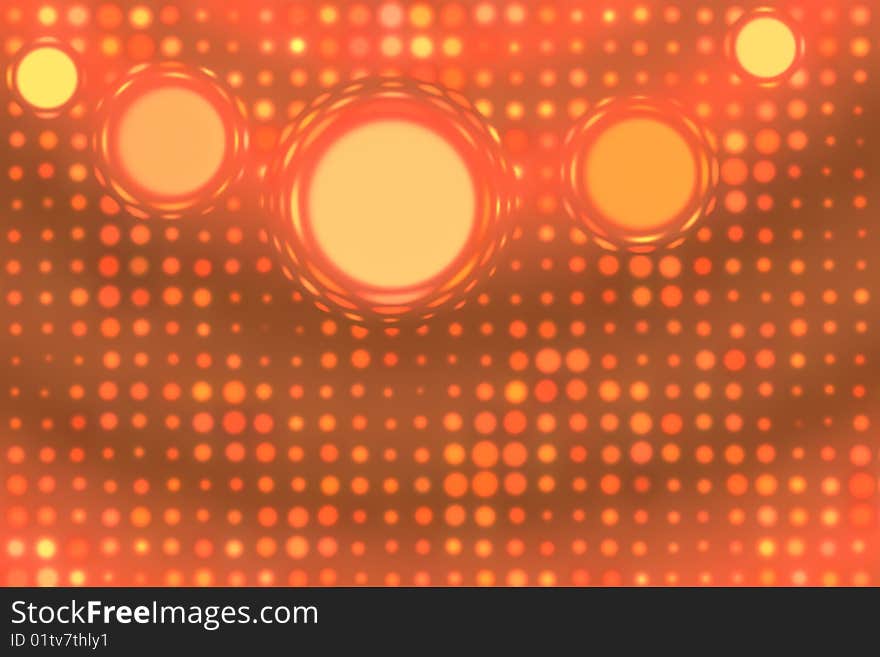 Red Abstract Background With A Pattern From dots