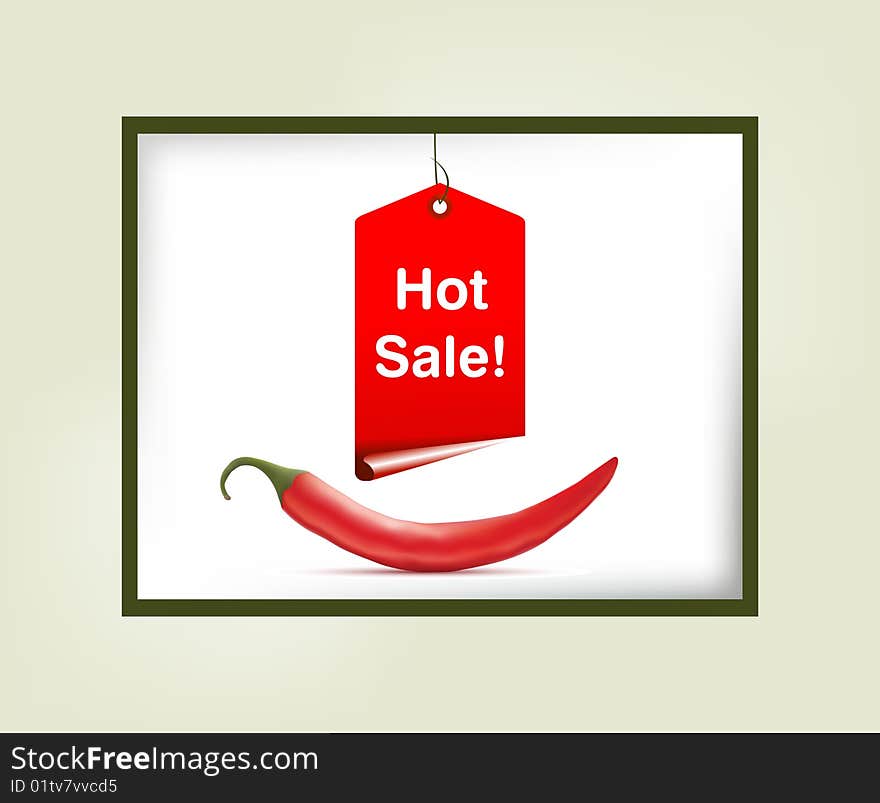 Editable  illustration of a Sale Concept