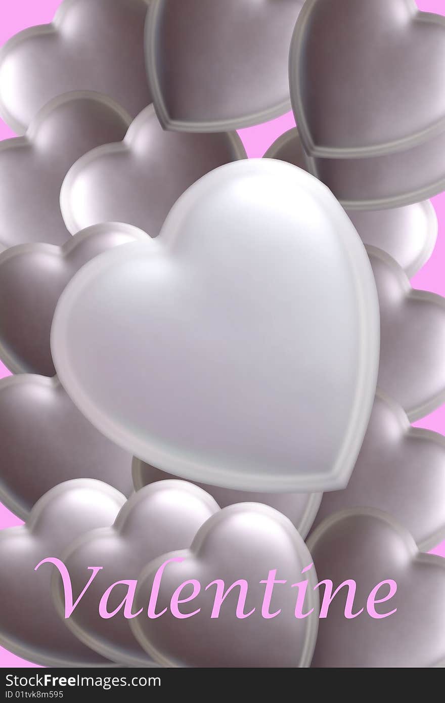 Silver hearts