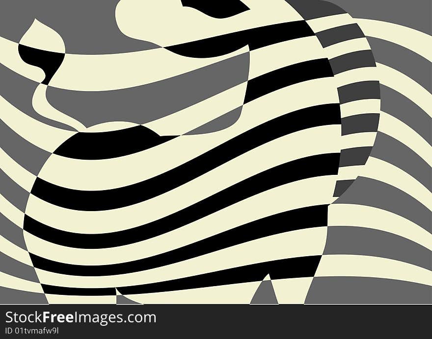 This is the background with the stylized image of a zebra