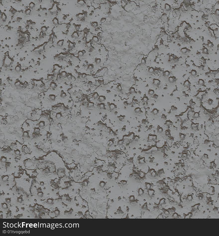 High quality computer generated seamless texture of moon surface