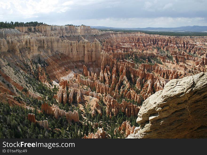 Bryce Canyon in Utah, the main canyon taken on a summer afternoon 2009.