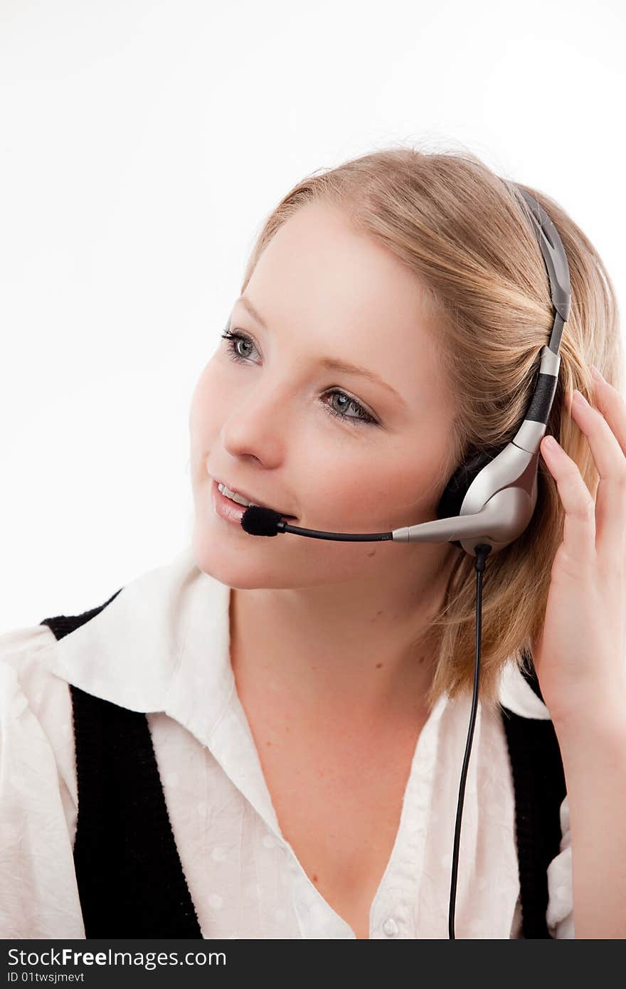 Young Woman With Headset