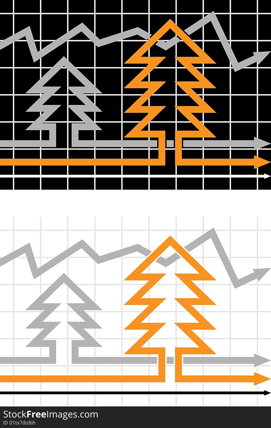 Unusual nature and business diagram. Unusual nature and business diagram