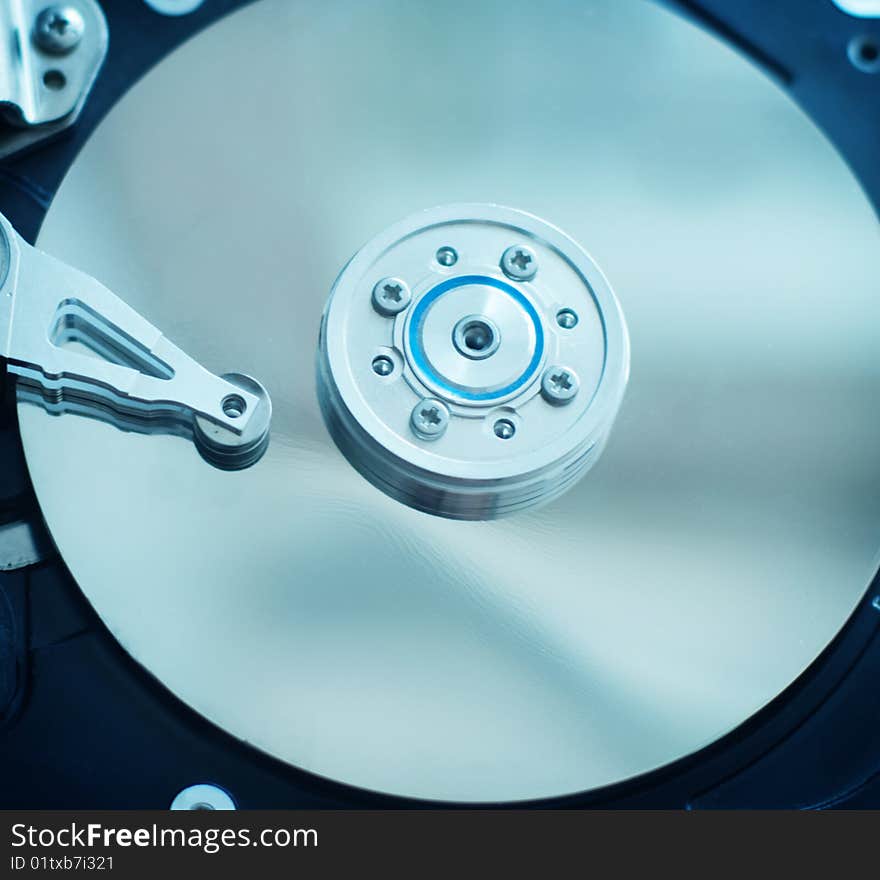 Detail photo of hard drive