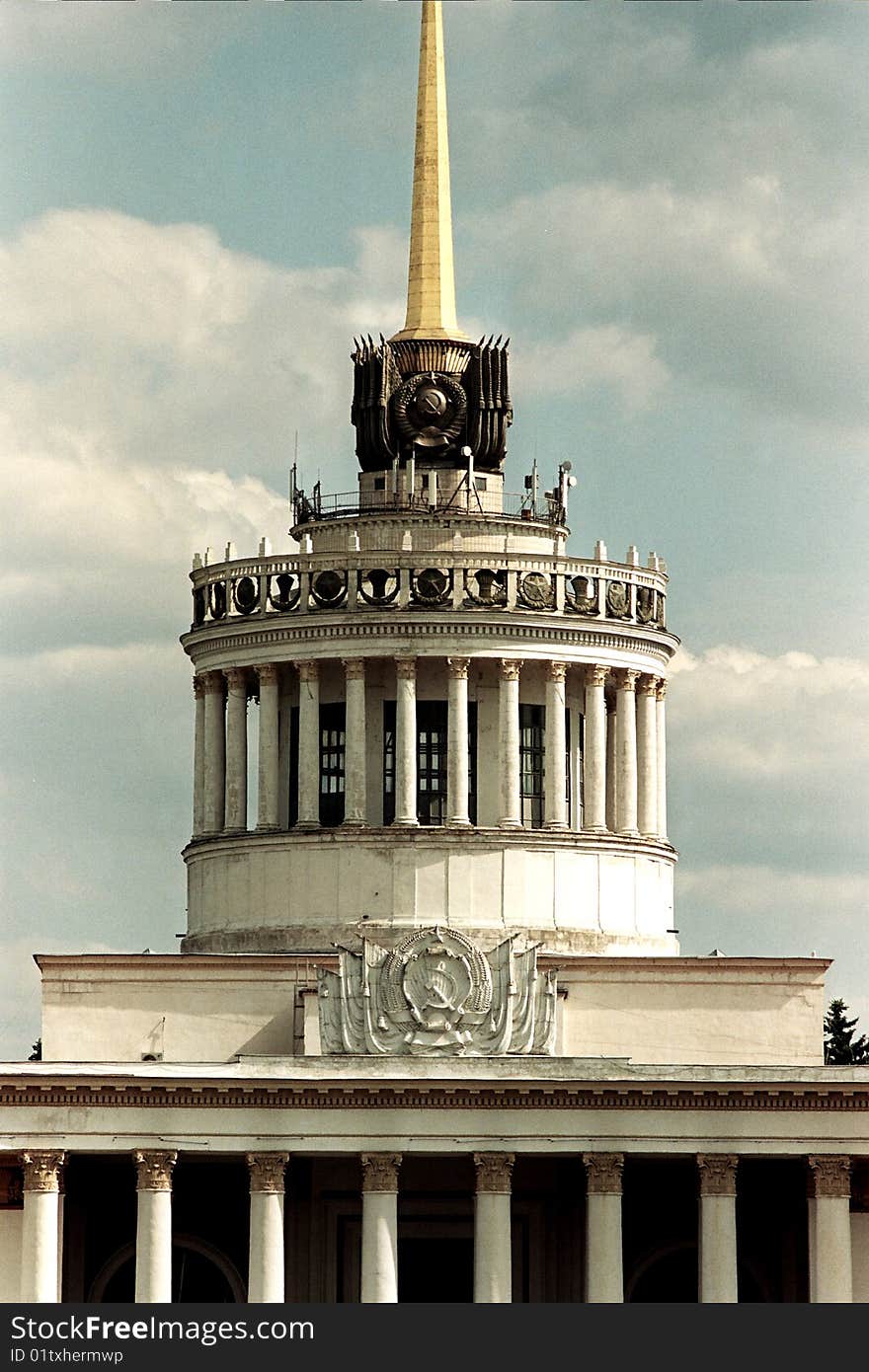 USSR baroque, an architectural construction of 60th years. An exhibition of achievements of a national economy. USSR baroque, an architectural construction of 60th years. An exhibition of achievements of a national economy