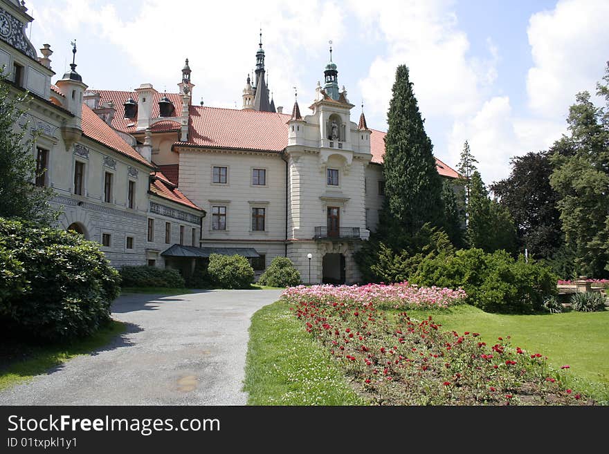 The castle Pruhonice