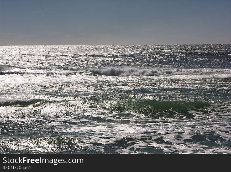 A fun day at the ocean. A fun day at the ocean