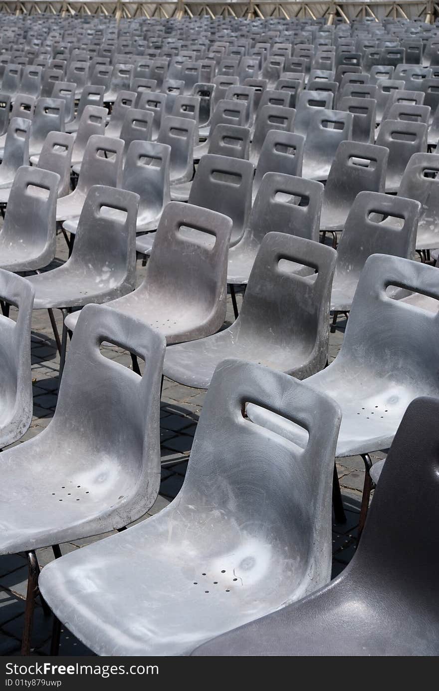 Multiple seats in vatican open religious square