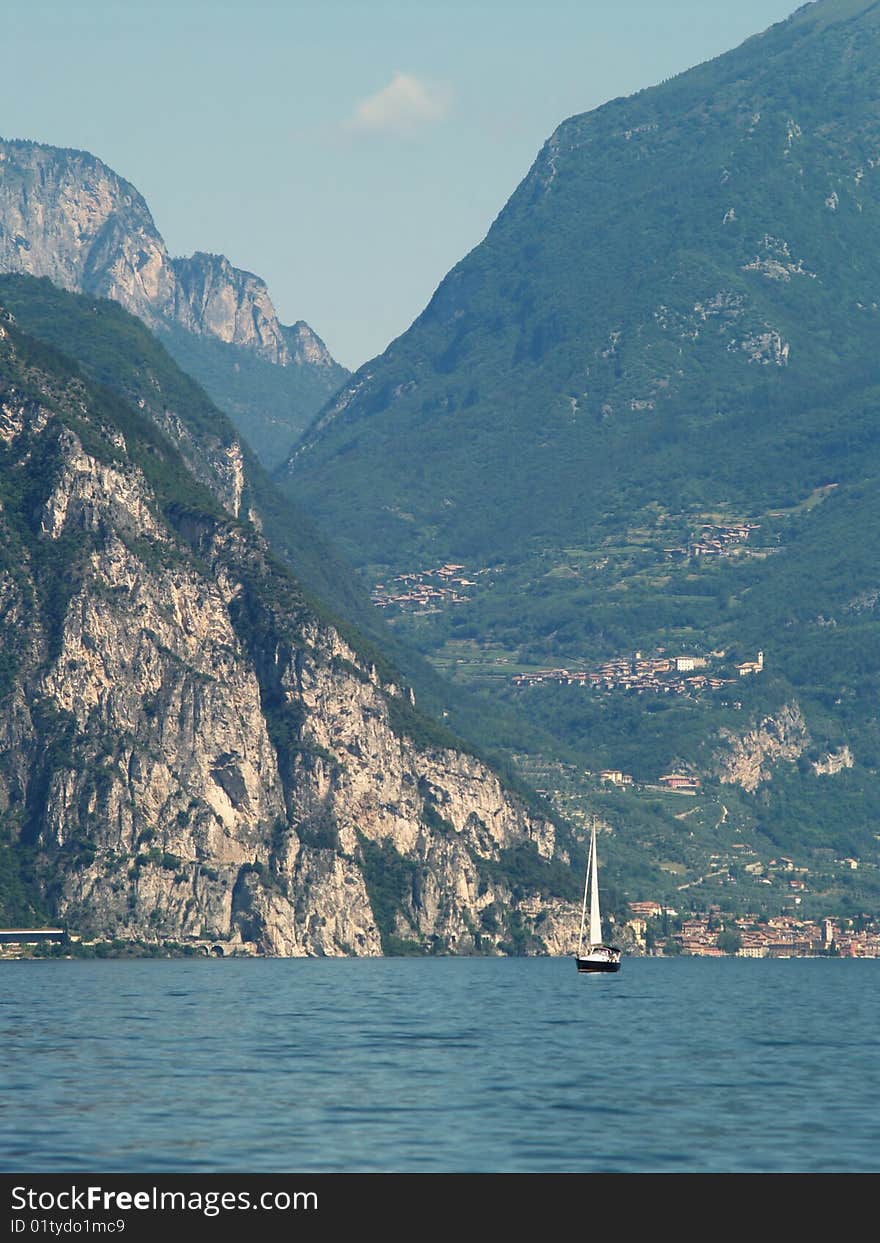 Scenery Of Lake Garda, Italy