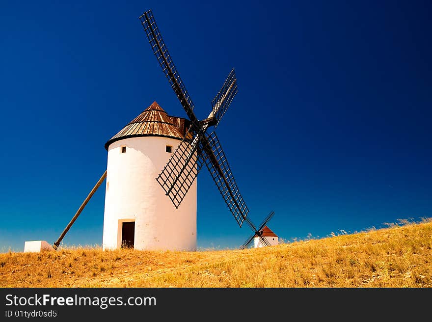 Flour mills. Consuegra. La Mancha