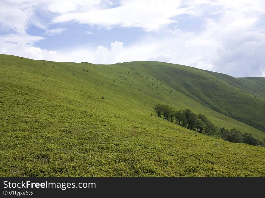 The Carpathian Mountains.