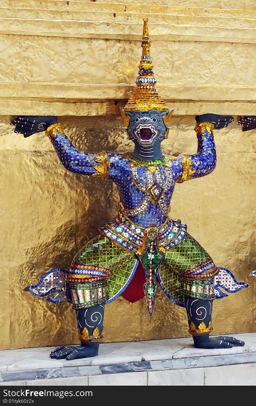 Garuda sculpture in Royal palace. Bangkok, Thailand