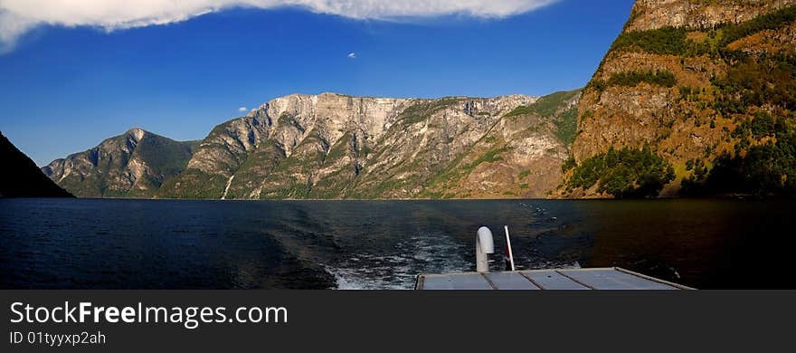 On ship around Sognefjord