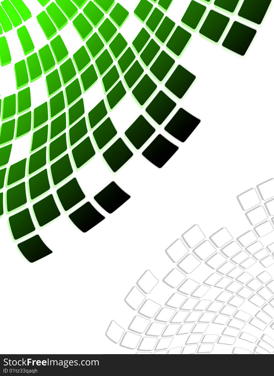 The green abstract background