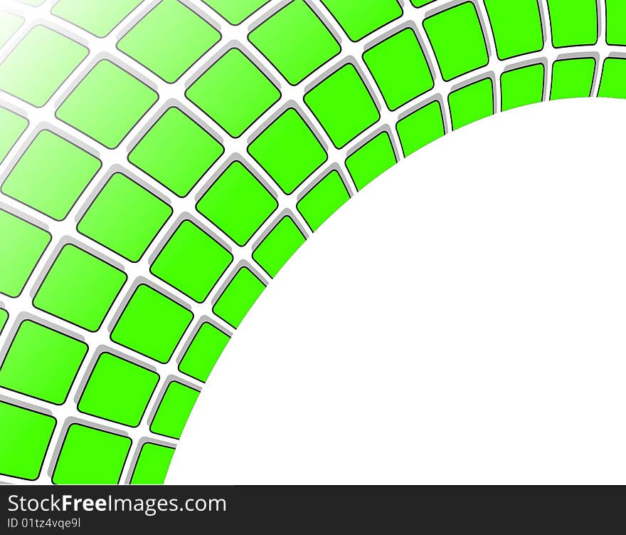 The green abstract background