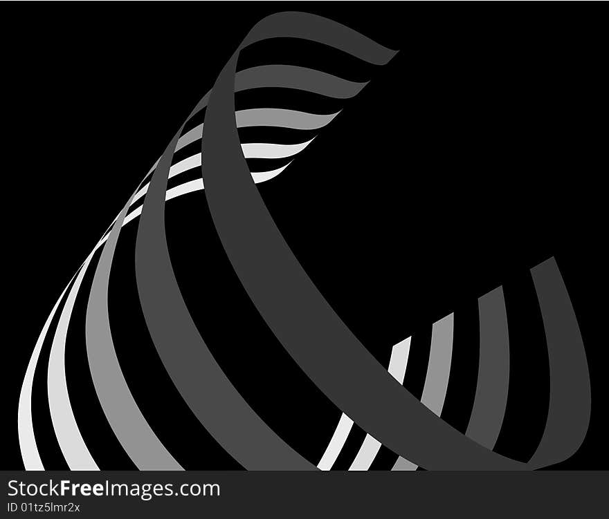 The black and white  abstract background