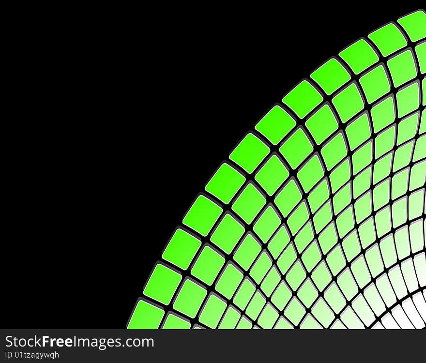 The green  abstract background set