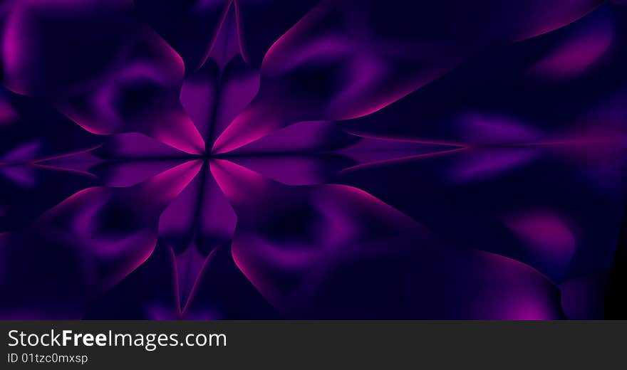 Abstract purple background with symmetrical flowerlike shapes. Abstract purple background with symmetrical flowerlike shapes