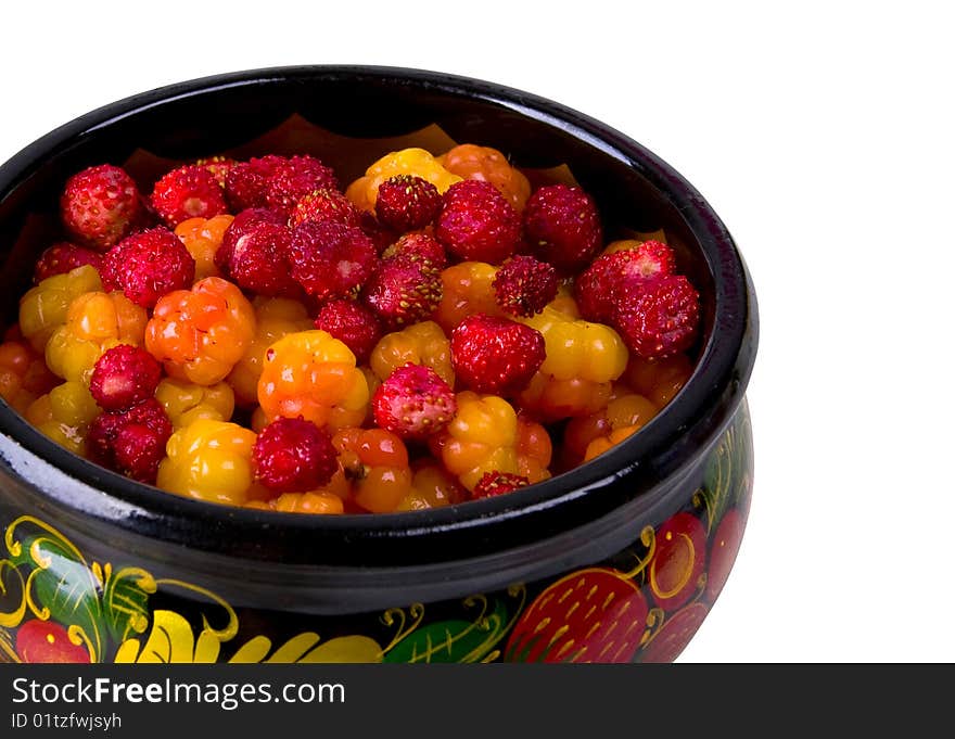 Berries in Khokhloma Bowl