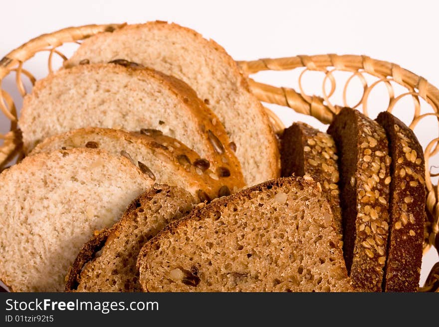 Bread for a healthy diet and nutrition, and the ears of grain