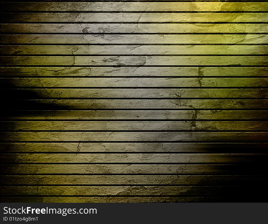 Old green texture with lines. Abstract illustration. Old green texture with lines. Abstract illustration