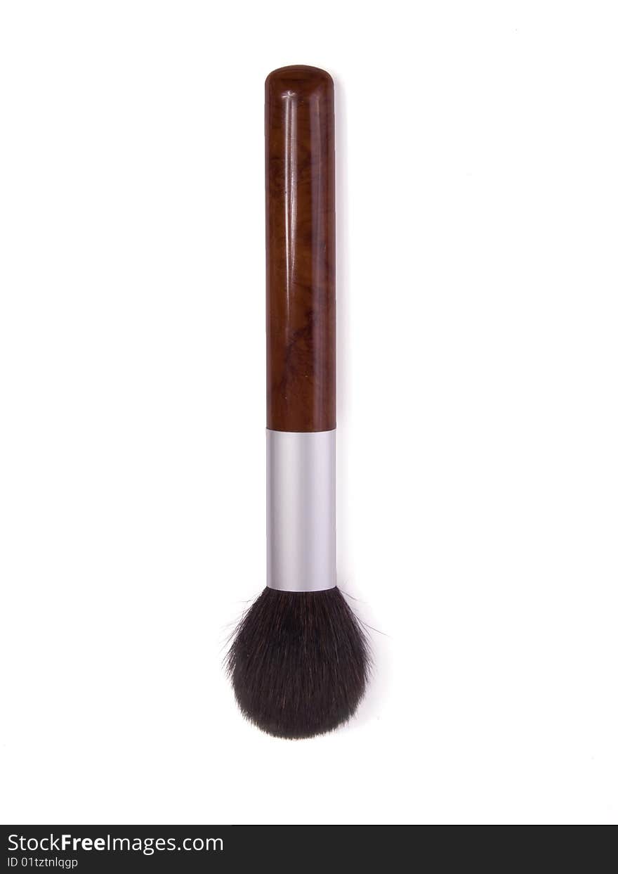 Brush for make-up isolated on whte