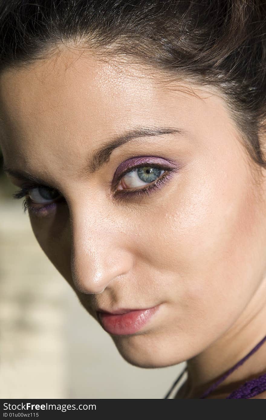 Young Woman with Beautiful Eyes in Her Early Twenties