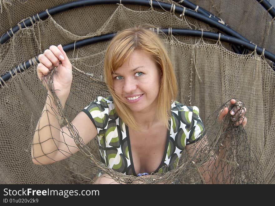 Woman in the net