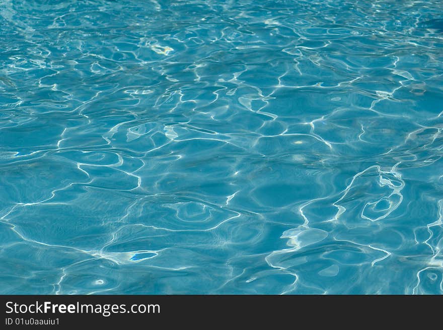 Rippling blue water surface, nature background