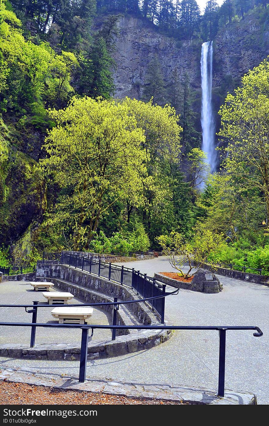 Multnomah fall in portland, Oregon. Multnomah fall in portland, Oregon