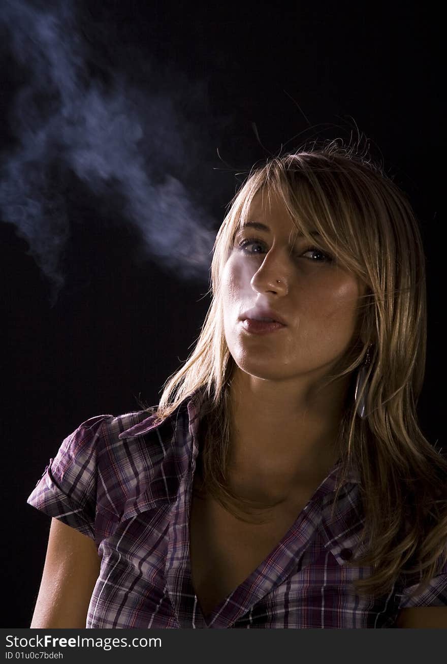 Young Woman Smoking