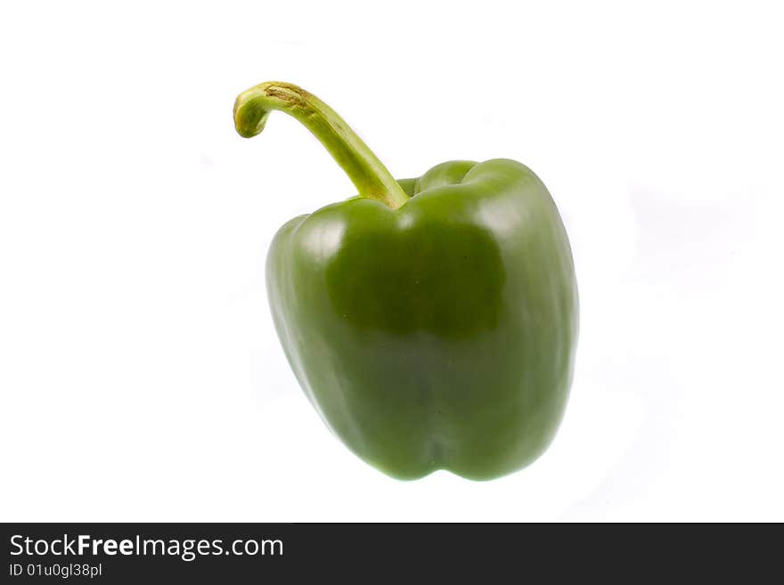 Color pepper on white background. Color pepper on white background