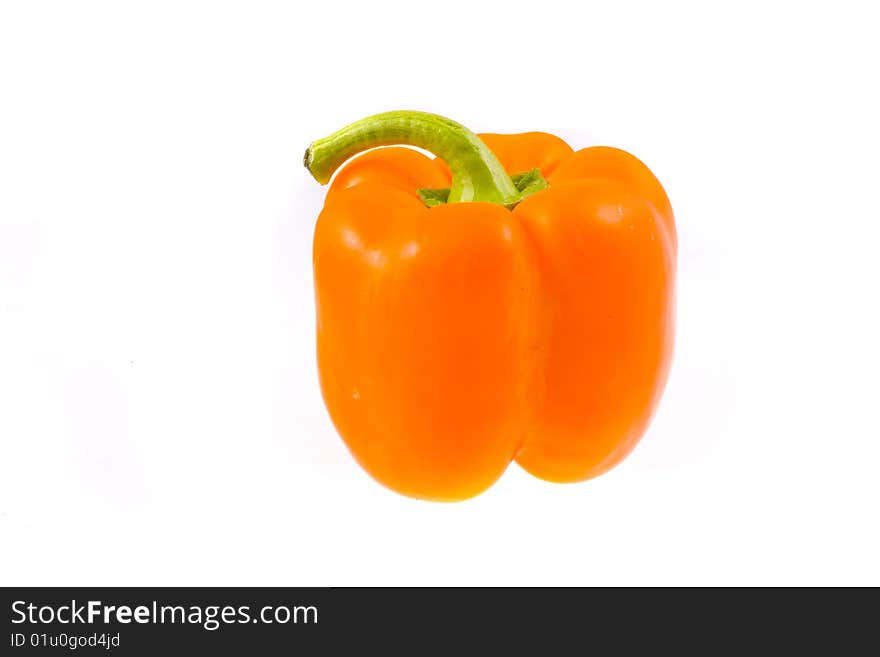 Color pepper on white background. Color pepper on white background