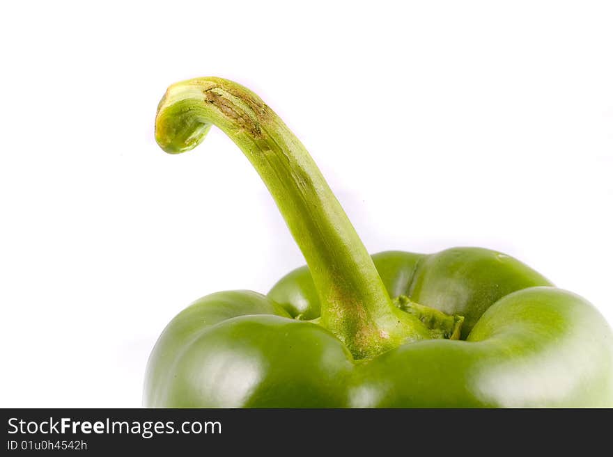 Color pepper on white background. Color pepper on white background